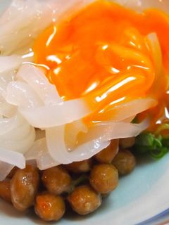剣先烏賊と大粒納豆でイカ納豆-レシピのメイン写真