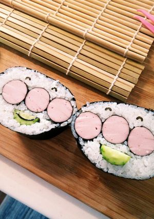 ♡アンパンマン海苔巻き♡-レシピのメイン写真