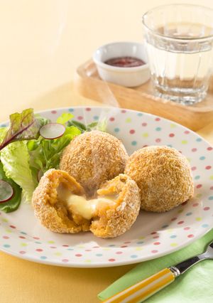 ハヤシをリメイク　揚げない焼きコロッケ-レシピのメイン写真