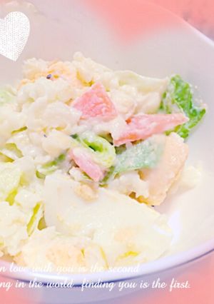 ♡シャキシャキ新食感レタスのポテサラ♡-レシピのメイン写真