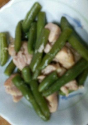 鶏肉＆いんげんの煮物-レシピのメイン写真