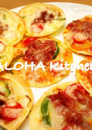 餃子の皮アレンジ！フライパンで簡単ピザ♬-レシピのメイン写真