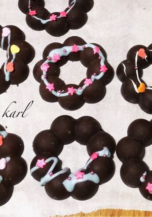 簡単かわいいポンデリングドーナツ型チョコ-レシピのメイン写真