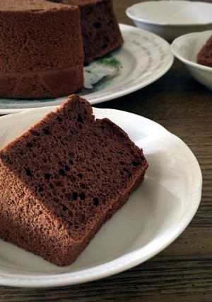 バレンタインに♡ふわふわ＊ココアシフォン-レシピのメイン写真