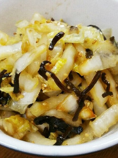 白菜の塩こんぶあえ-レシピのメイン写真