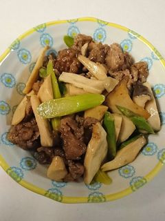 牛肉アスパラエリンギ炒め-レシピのメイン写真