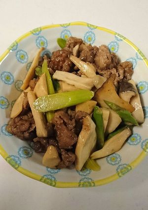 牛肉アスパラエリンギ炒め-レシピのメイン写真