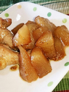 大根と手羽元のあめ色煮-レシピのメイン写真