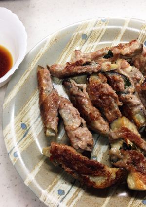 茄子と大葉の豚肉巻き-レシピのメイン写真