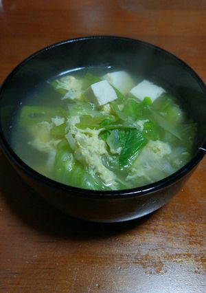☆レタスたまごすーぷ☆-レシピのメイン写真
