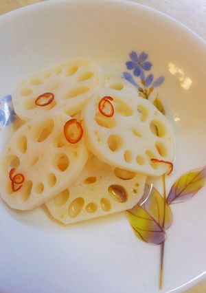 我が家のシャキシャキ酢れんこん♪-レシピのメイン写真