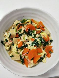 高野豆腐の卵とじ-レシピのメイン写真