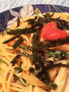 腹ペコ男子パクパク!あさりと明太子パスタ-レシピのメイン写真