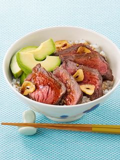 わさびじょうゆの和風ステーキ丼-レシピのメイン写真