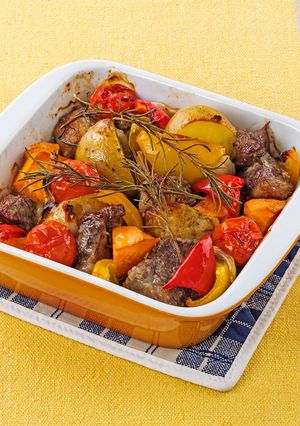 ラム肉と野菜のぎゅうぎゅう焼き-レシピのメイン写真