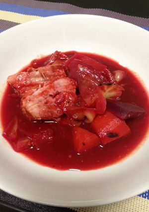 とろとろ豚ばら肉とたっぷり野菜のボルシチ-レシピのメイン写真