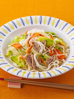 桜えびとキャベツのレモン塩焼きうどん-レシピのメイン写真