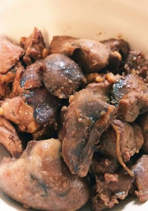 簡単！鉄分鶏レバはつニンニク生姜の煮物♪-レシピのメイン写真