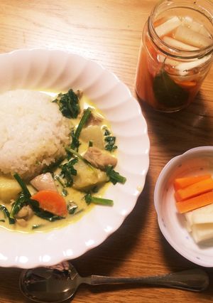 タイグリーンカレー(辛さ控えめver.)-レシピのメイン写真