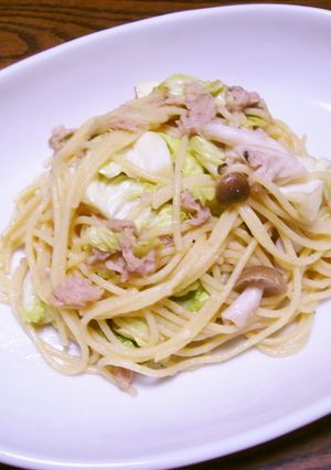 キャベツとツナの醤油味パスタ-レシピのメイン写真