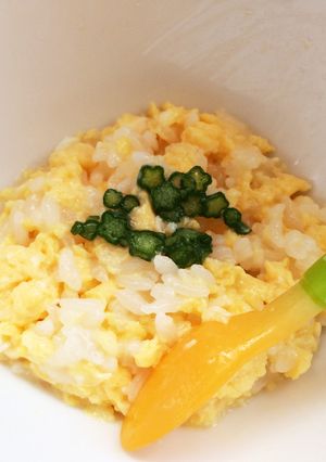 離乳食★玉子豆腐でふわとろ卵混ぜごはん-レシピのメイン写真