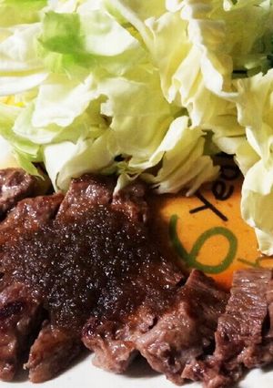 さっぱり玉ねぎソースステーキ-レシピのメイン写真