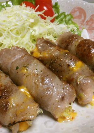 簡単♪豚肉のキャベツとチーズ巻き-レシピのメイン写真