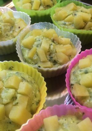 離乳食にも！さつまいもと小松菜の蒸しパン-レシピのメイン写真