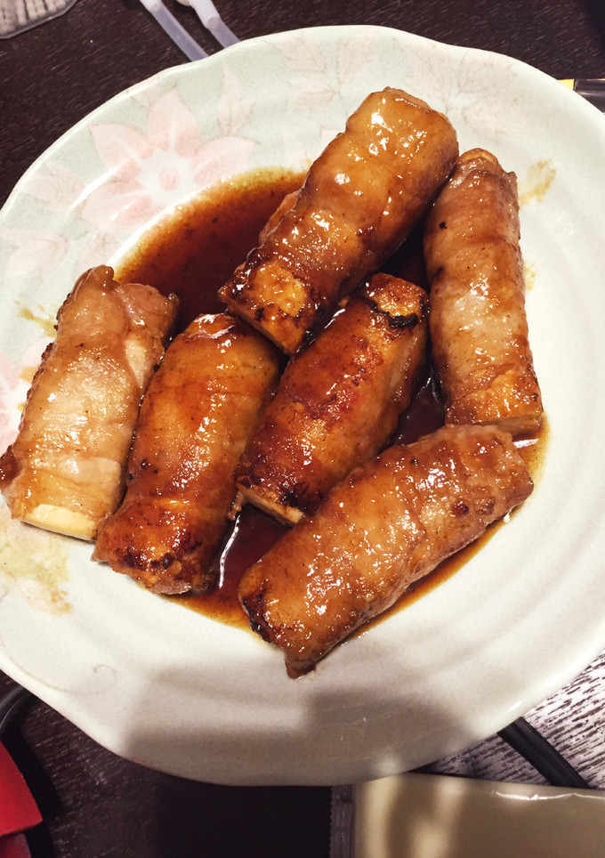 厚揚げ豚肉巻の甘照り焼き♡-レシピのメイン写真