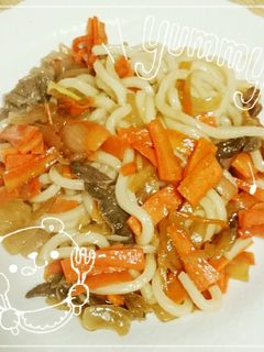 コストコ プルコギのたれで焼きうどん-レシピのメイン写真