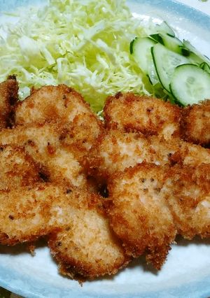 鶏胸肉の♪冷めても柔らかチキンカツ♡-レシピのメイン写真