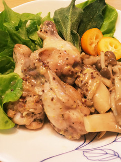 鳥手羽元の白ワイン煮し焼き-レシピのメイン写真