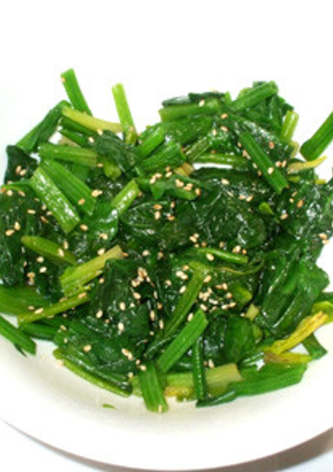 ほうれん草のごま和え♪砂糖なし塩醤油ゴマ-レシピのメイン写真