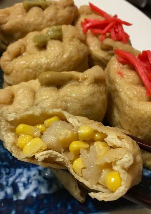 餡かけコーン稲荷-レシピのメイン写真