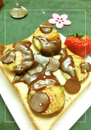 トロっと生チョコチーズ⋆『焼』芋トースト-レシピのメイン写真
