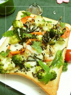 焼き野菜の和トースト-レシピのメイン写真