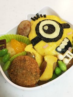 キャラ弁*ミニオン-レシピのメイン写真
