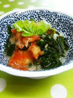 *キムチとわかめのおろし和え*-レシピのメイン写真