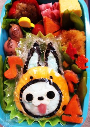 妖怪ウォッチ うさぴょん キャラ弁-レシピのメイン写真