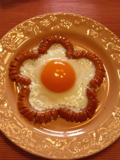 お花の目玉焼き〜♪″-レシピのメイン写真