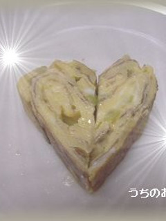 ハートの卵焼き-レシピのメイン写真