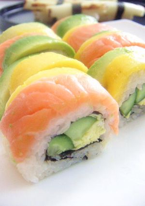 レインボーロールSUSHI-レシピのメイン写真