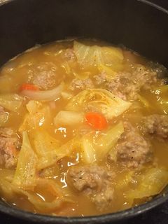 肉団子のキャベツスープ(トマト味)-レシピのメイン写真