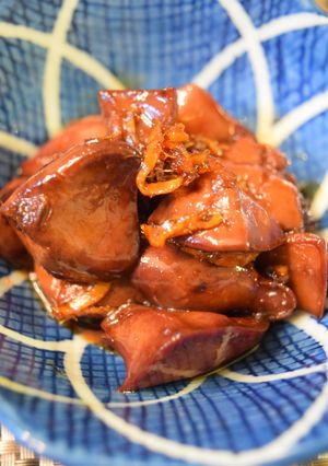 簡単常備菜　鶏肝の甘辛煮-レシピのメイン写真