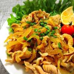รูปของ フライパンで簡単！豚肉の生姜焼き♪