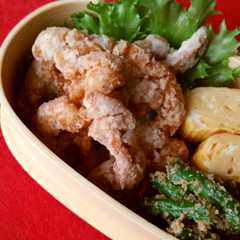 รูปของ お弁当にも！　豚こま肉のカレー竜田揚げ