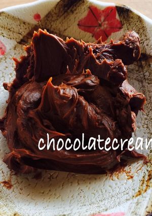 レンジbe材料2つ生チョコレートクリーム-レシピのメイン写真
