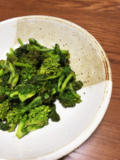 母のレシピ:菜の花の炒め物-レシピのメイン写真