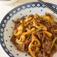 黒こしょう香る☆れんこんと牛肉の甘辛炒め