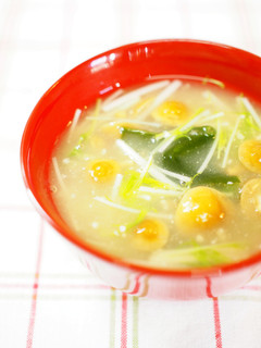 水菜の3段活用 ③ 水菜のみそ汁-レシピのメイン写真